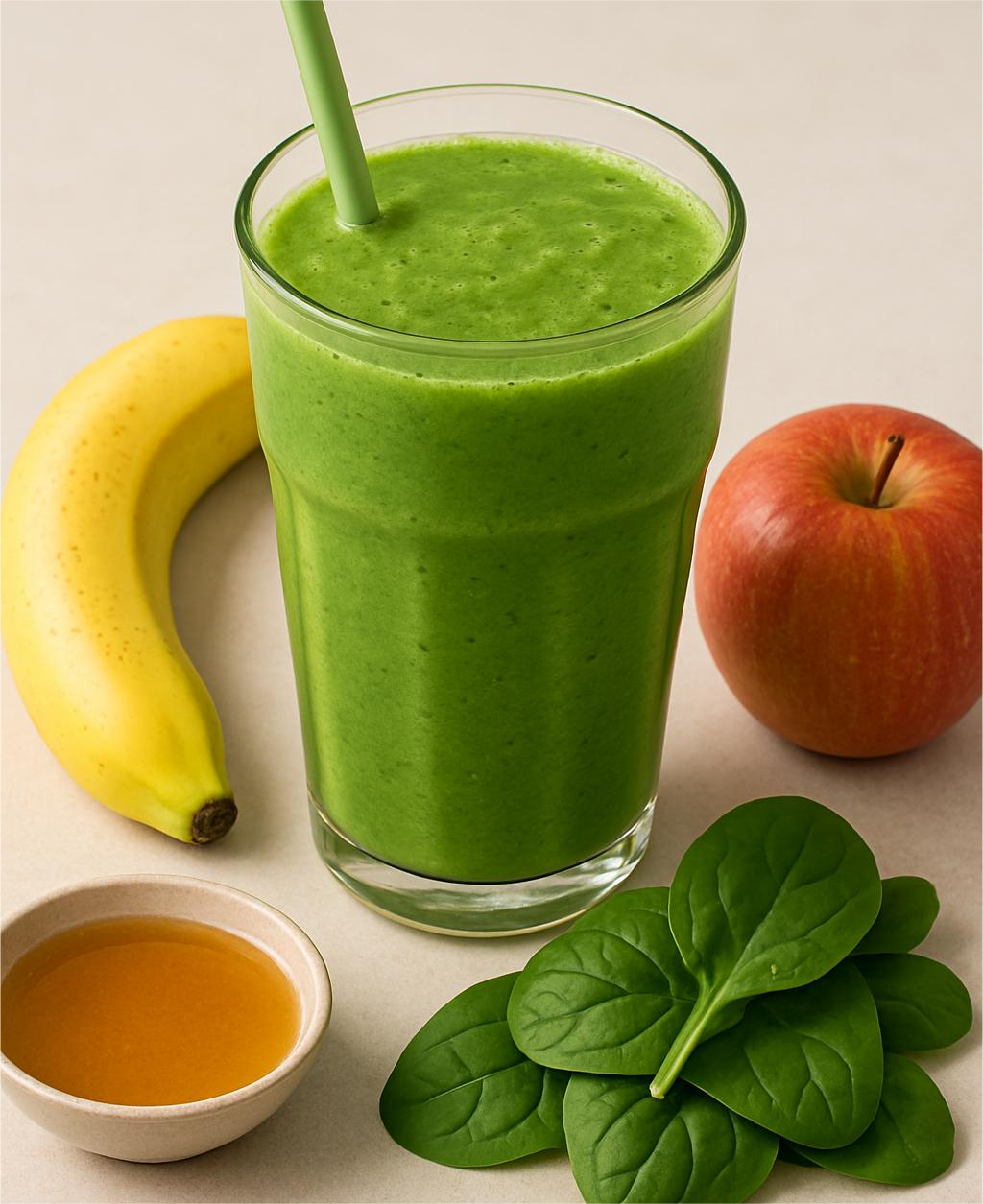 Zdravi smoothie u providnoj čaši sa slamkom, voćni napitak